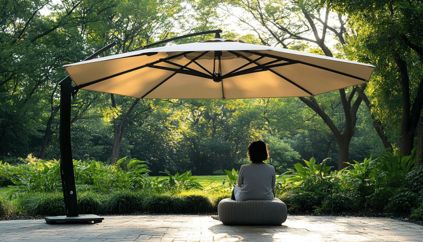 Comment maximiser l'efficacité de l'ombrage avec un parasol déporté ?