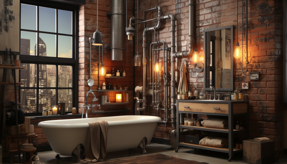 Le charme du style industriel pour votre salle de bain