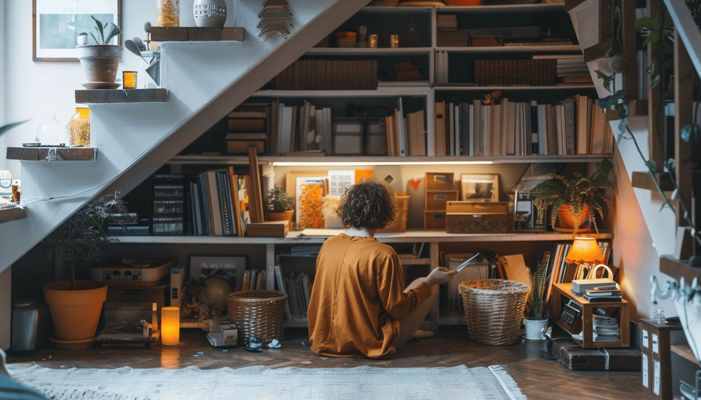 Optimisation de l'espace sous escalier idées créatives et pratiques