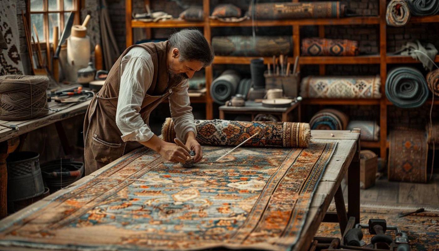 Redécouverte des techniques traditionnelles de restauration de tapis